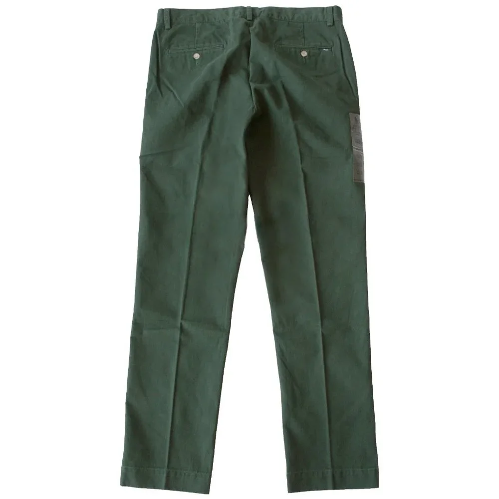 NEW Polo Ralph Lauren Chinos Pants!  33  Inseam is 32  Dark Green  Slim Fit